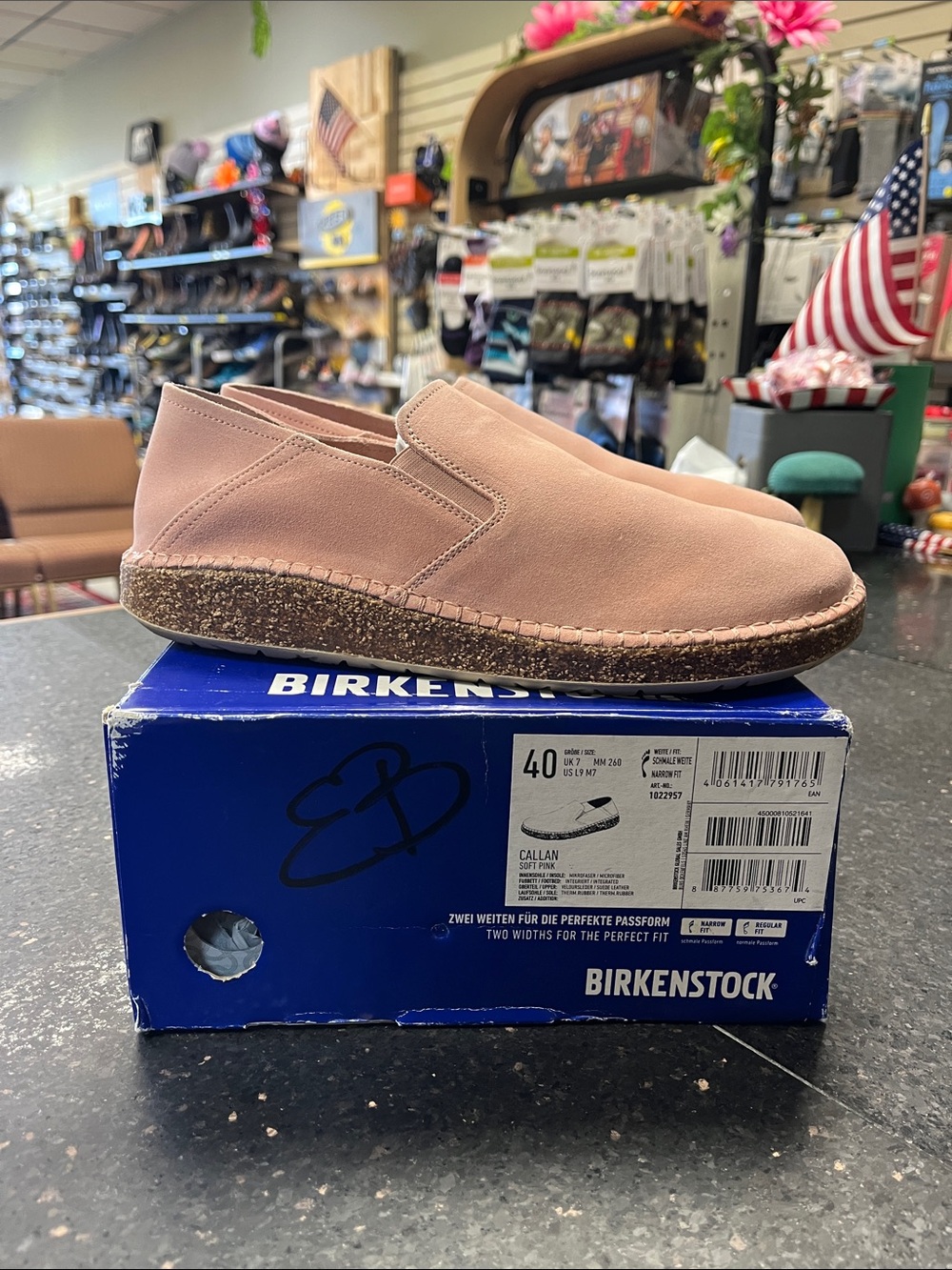 Birkenstock Callan Slip-On in Dusty Pink